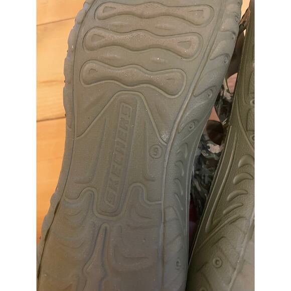 Skechers Army Camouflage Sandal Foamies Women's Sz 9 Reggae-Retreat Olive - Picture 5 of 5
